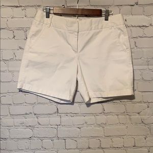 J Crew Chino white shorts size 10